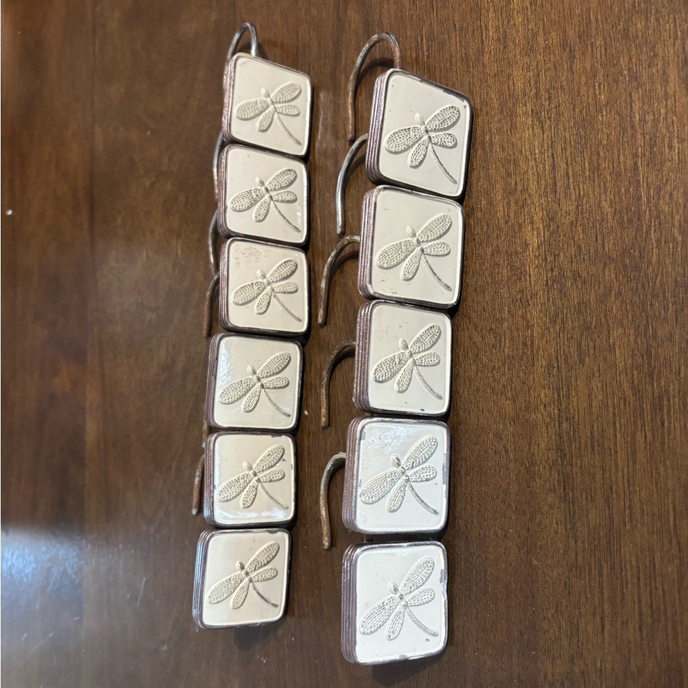 Dragonfly Shower Curtain Hangers